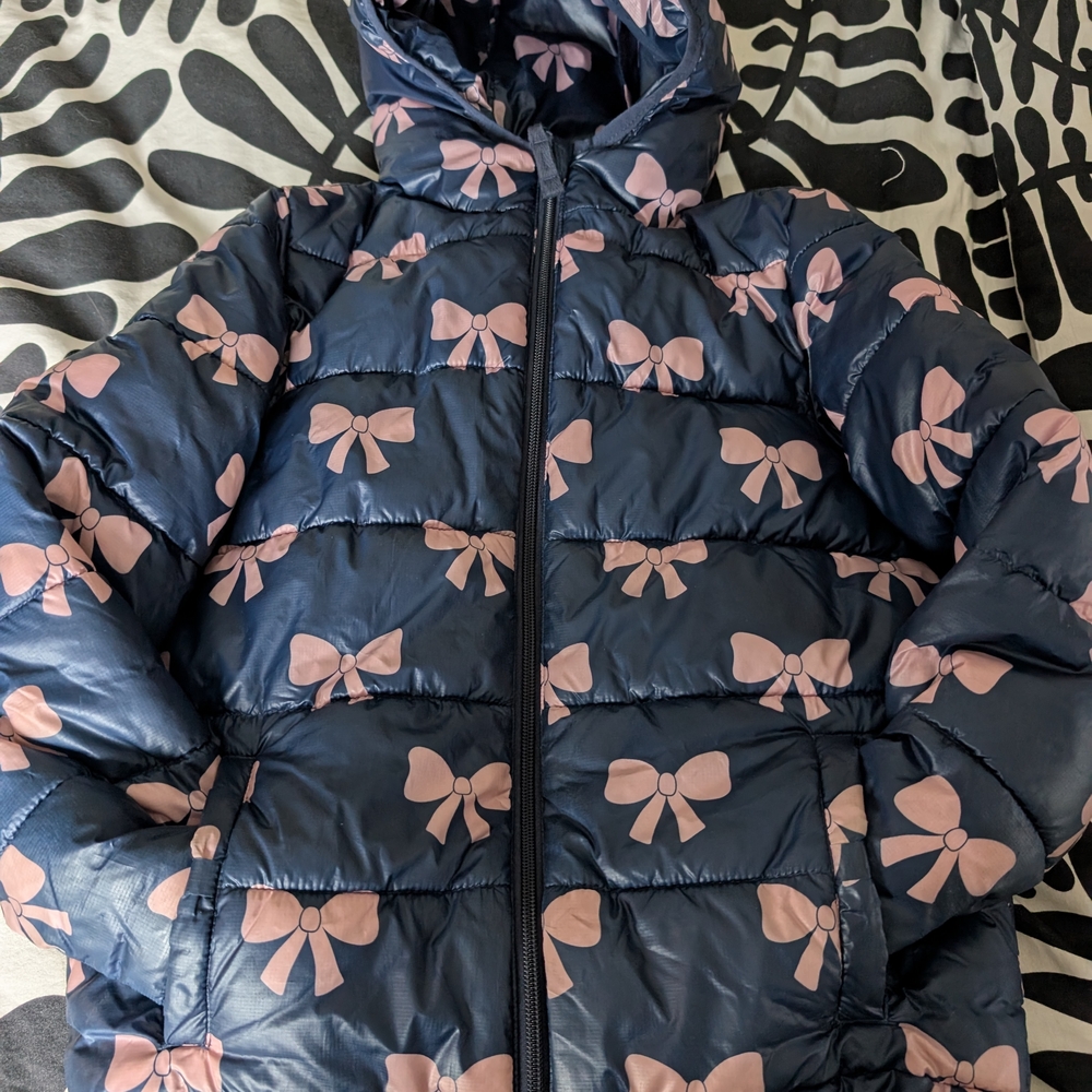 Gymboree Navy Jacket with Pink Accents
